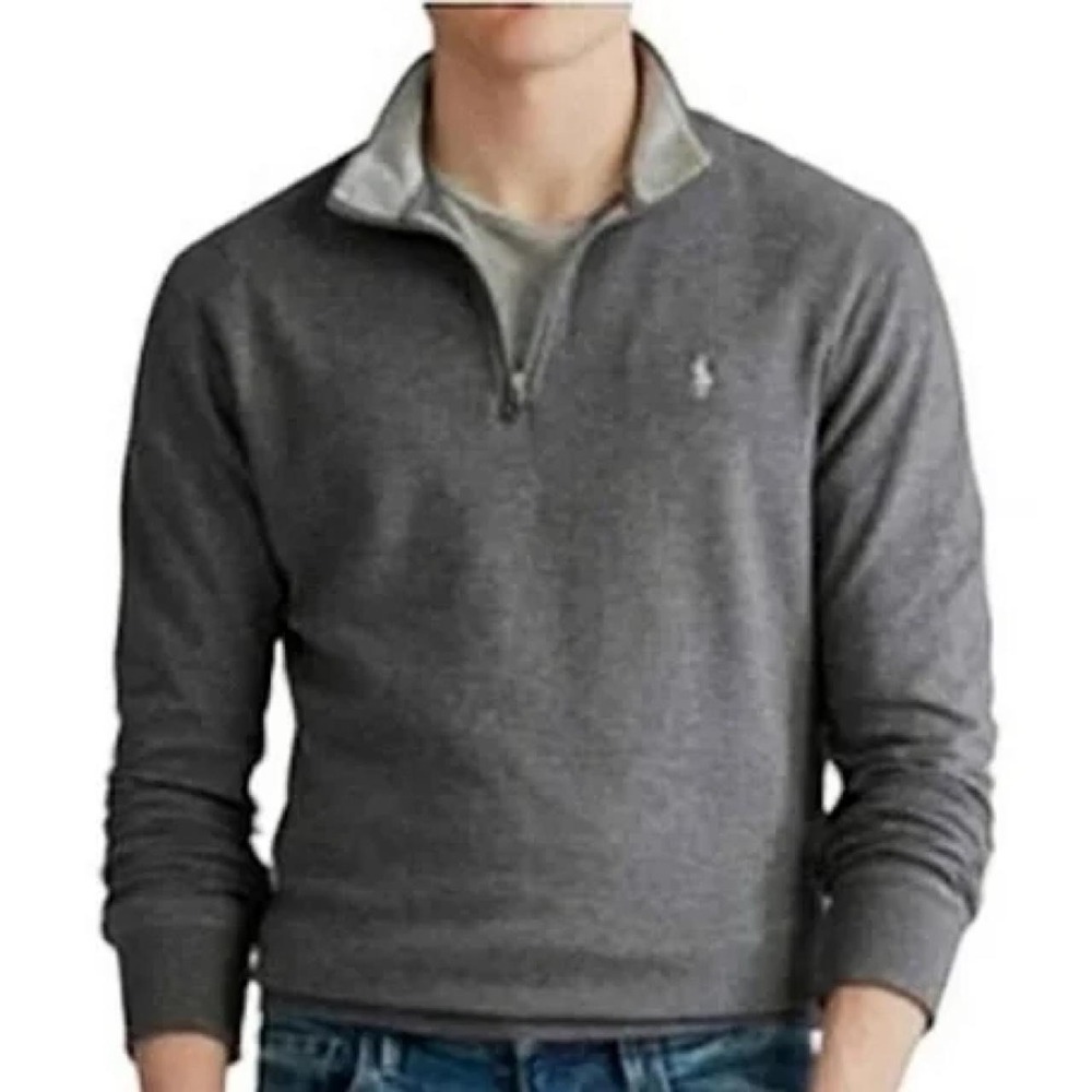 Polo Ralph Lauren dark grey quarter zip pullover
